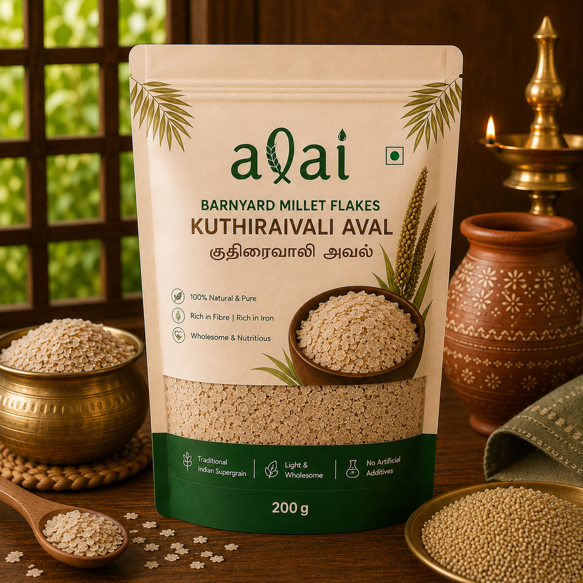 Barnyard Millet Flakes – Kuthiraivali Aval