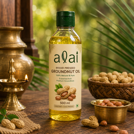 Wood Pressed Groundnut Oil – Marachekku Kadalai Ennai