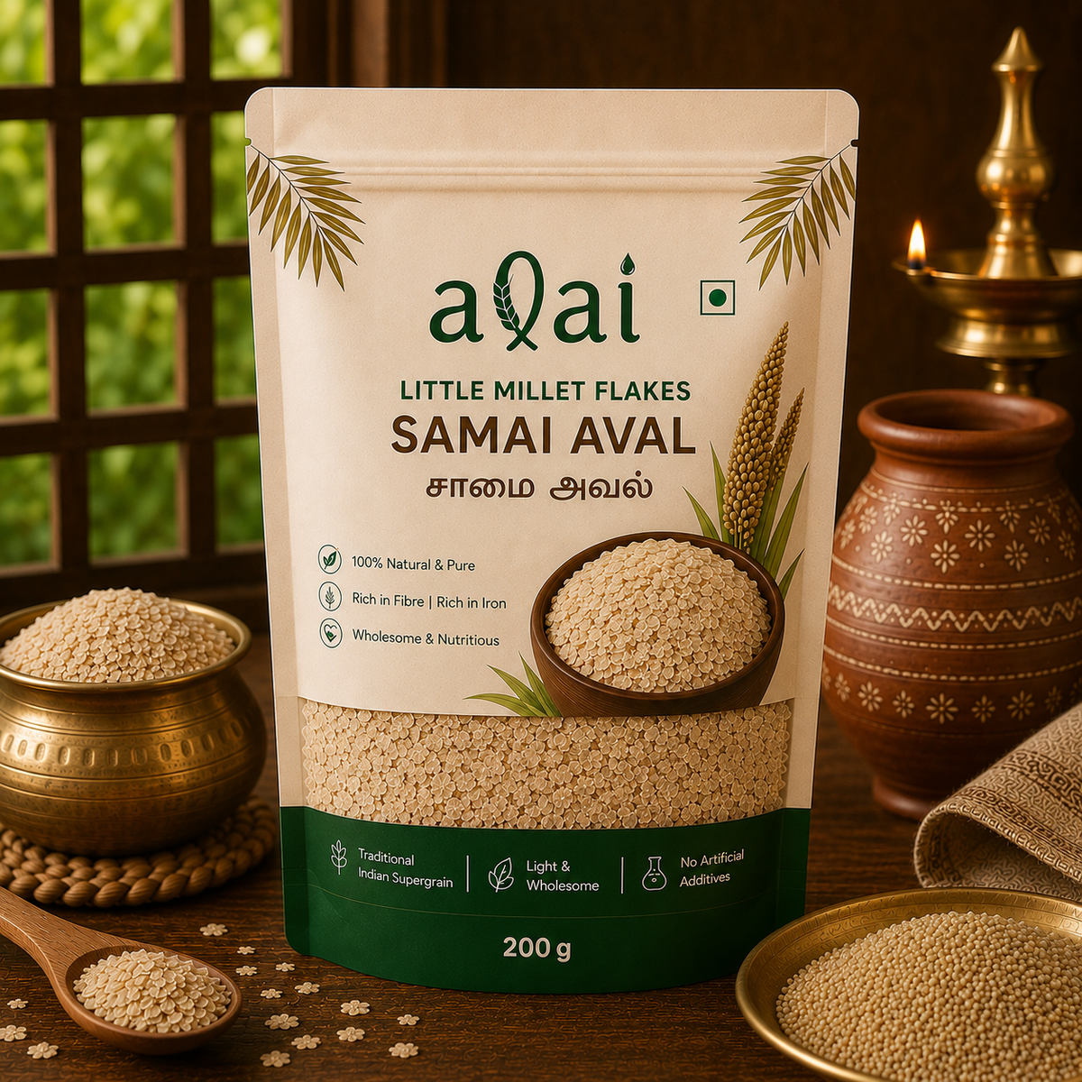 Little Millet Flakes – Samai Aval