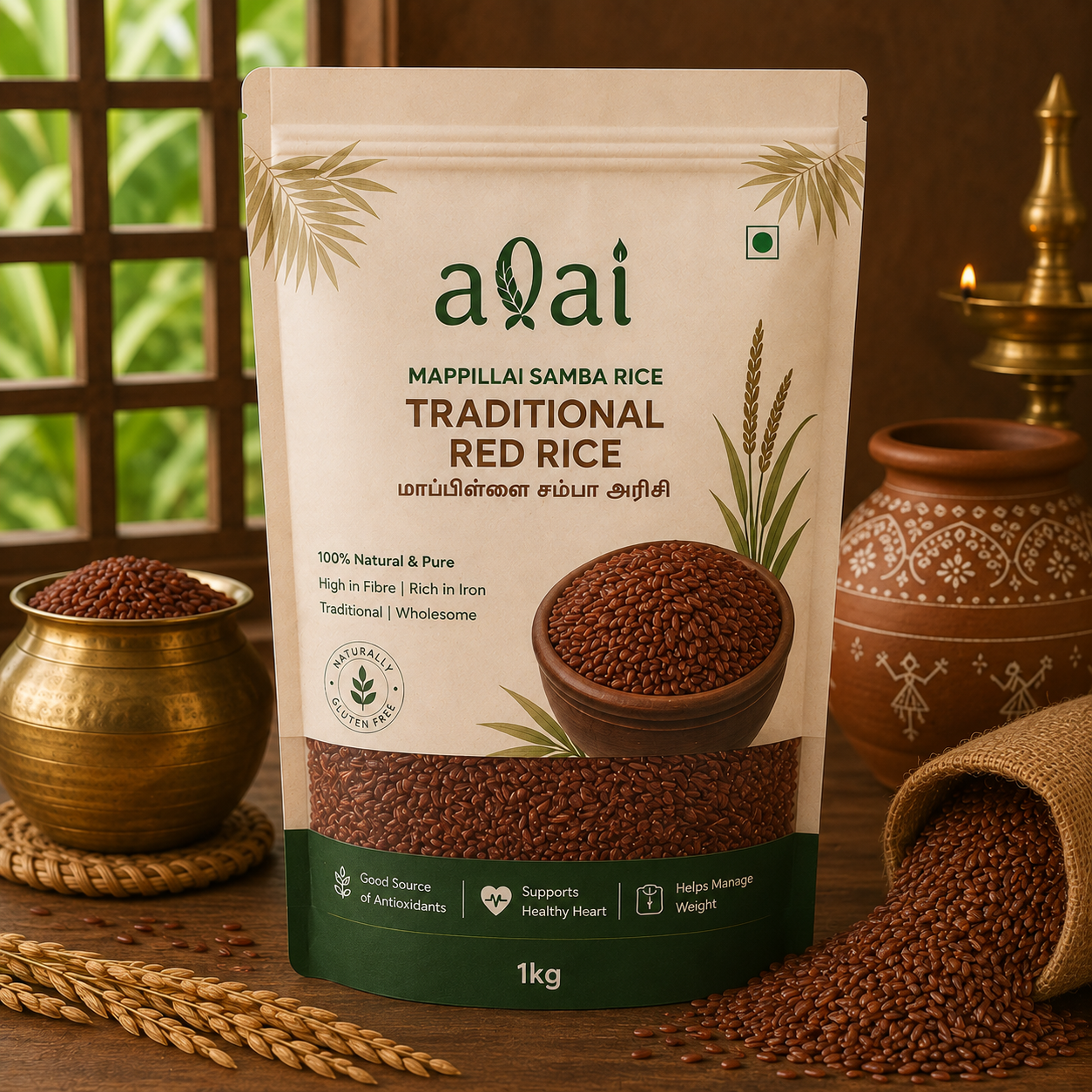 Mappillai Samba Rice – Traditional Red Rice