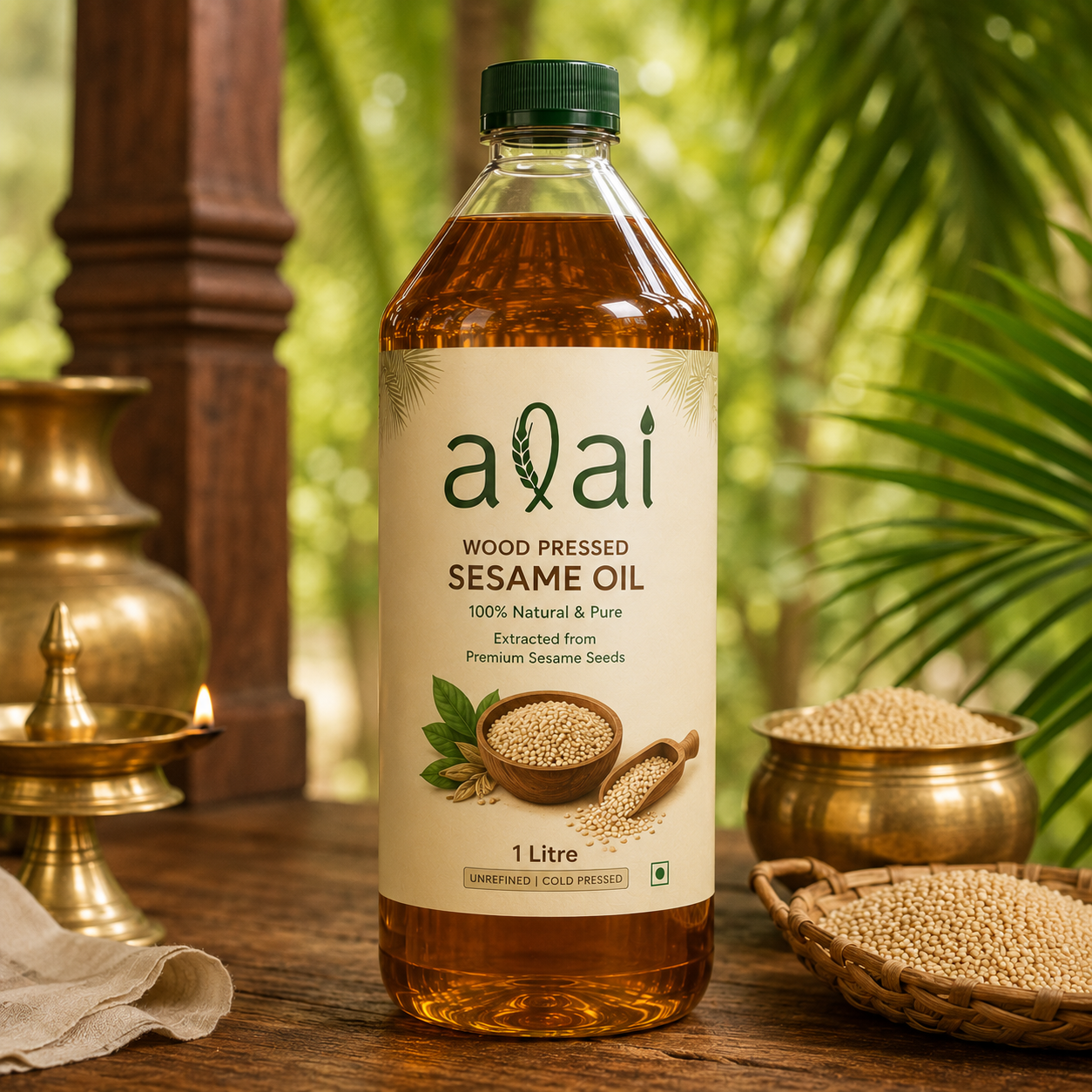 Wood Pressed Sesame Oil – Marachekku Nallennai