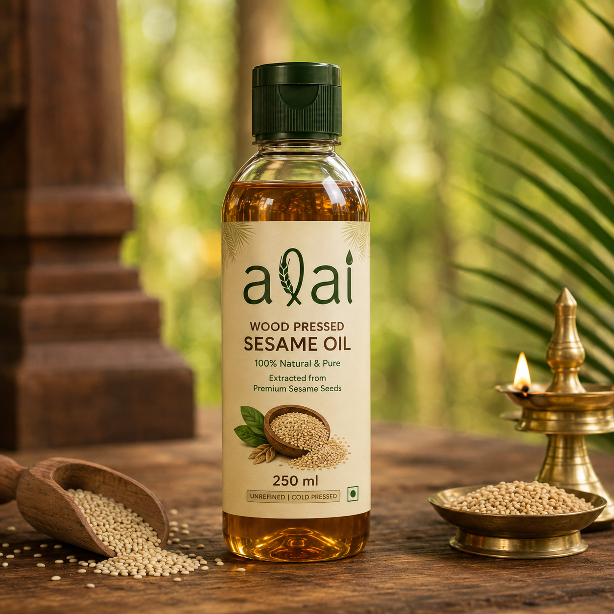 Wood Pressed Sesame Oil – Marachekku Nallennai
