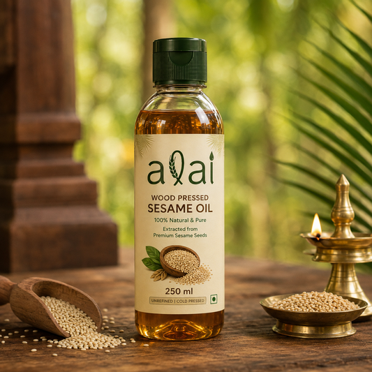 Wood Pressed Sesame Oil – Marachekku Nallennai
