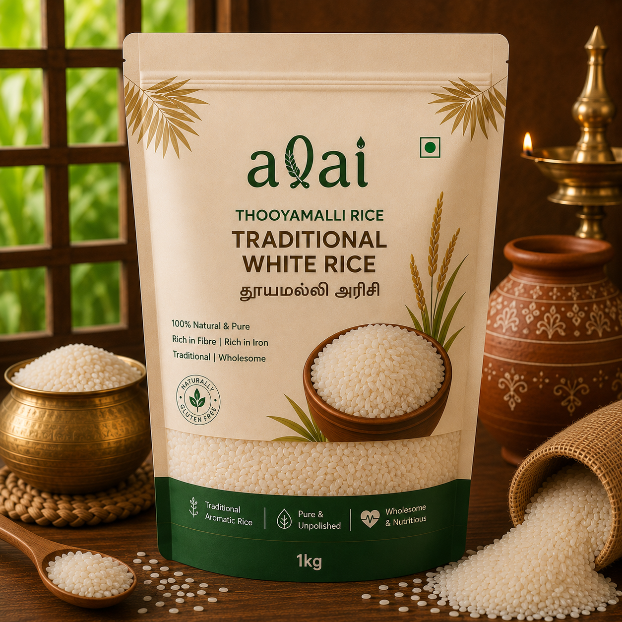 Thooyamalli Rice – Traditional White Rice