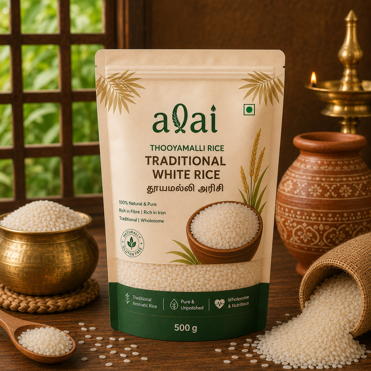 Thooyamalli Rice – Traditional White Rice