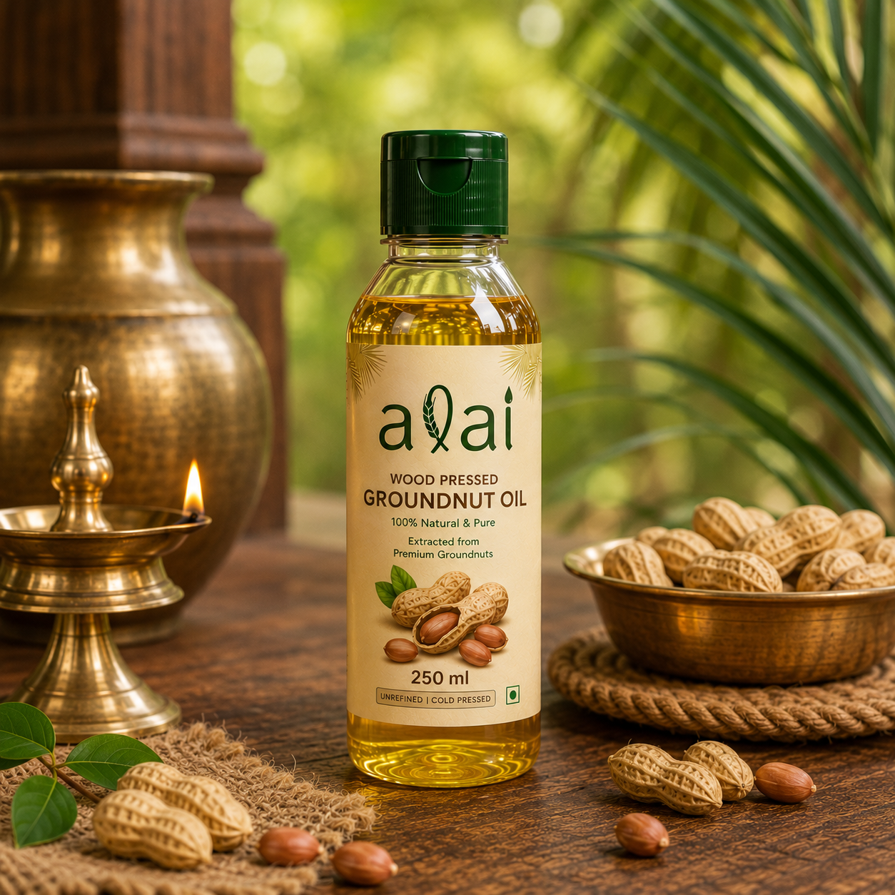Wood Pressed Groundnut Oil – Marachekku Kadalai Ennai
