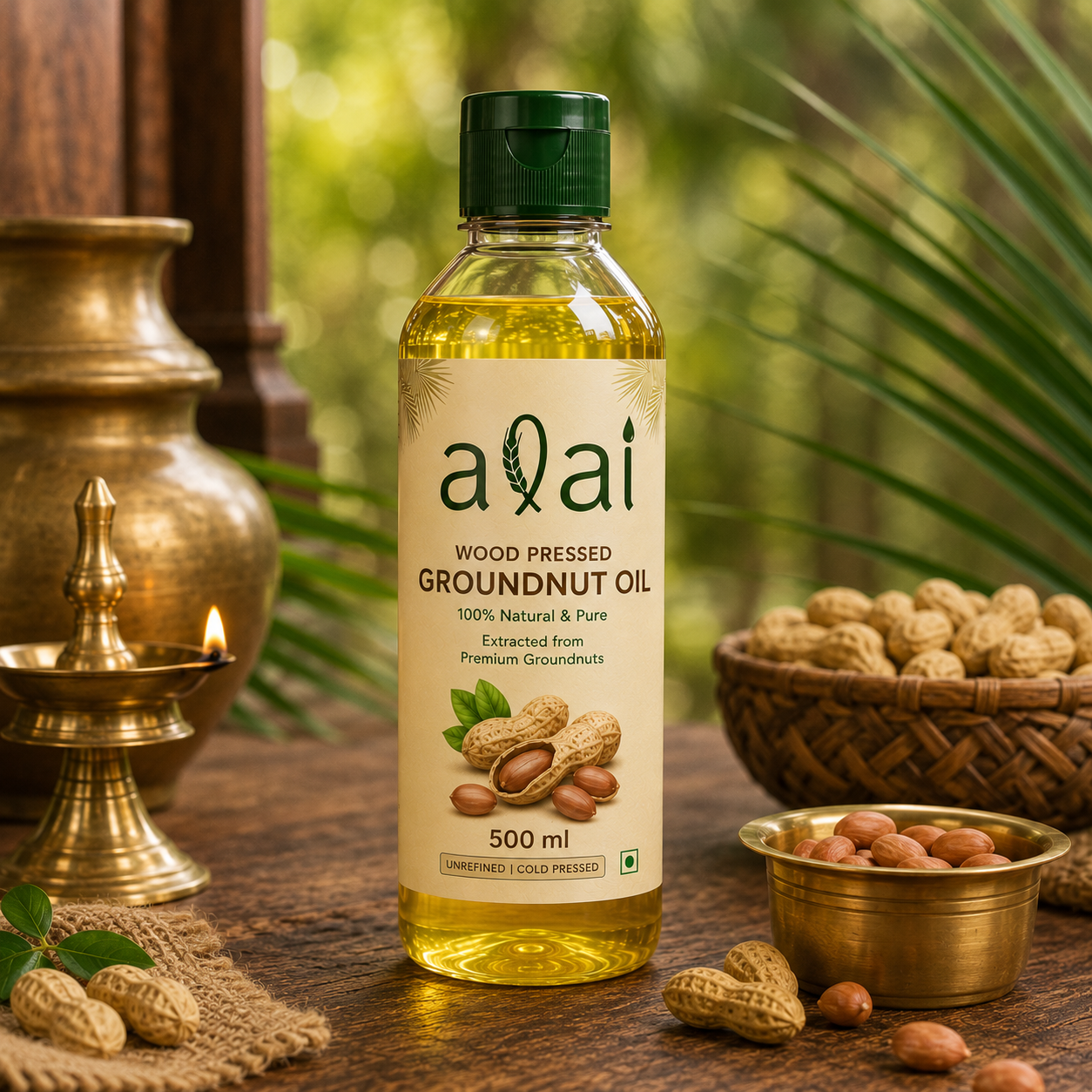 Wood Pressed Groundnut Oil – Marachekku Kadalai Ennai
